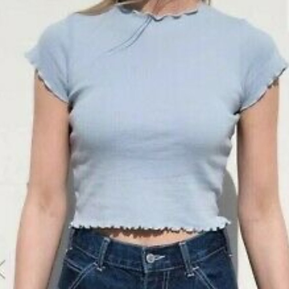 NWT Brandy Melville Wynn Top Light Blue One Size